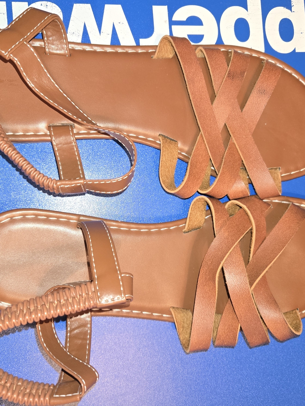 Women’s Brown Strappy Sandals - Comfortable Casual Style